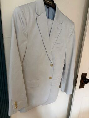 Banana Republic Suit Linen/Cotton Blend